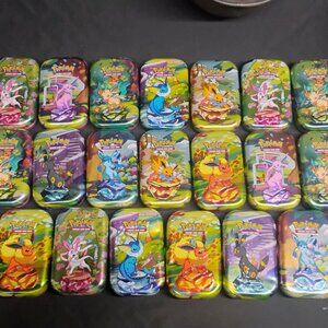 20 Pokemon Mini Tins EMPTY Eevee Prismatic Evolution